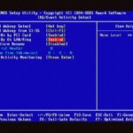 Pantalla de Bios mostrando la configuracion de wake on lan