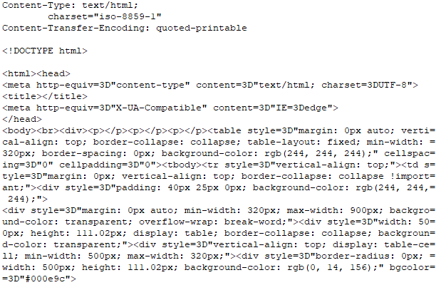 Mensaje de spam en texto plano sin miedo al exito