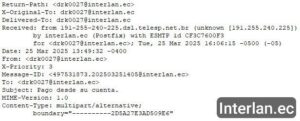 cabezeras de corrreo electronico con Email Spoofing usurpando mi correo